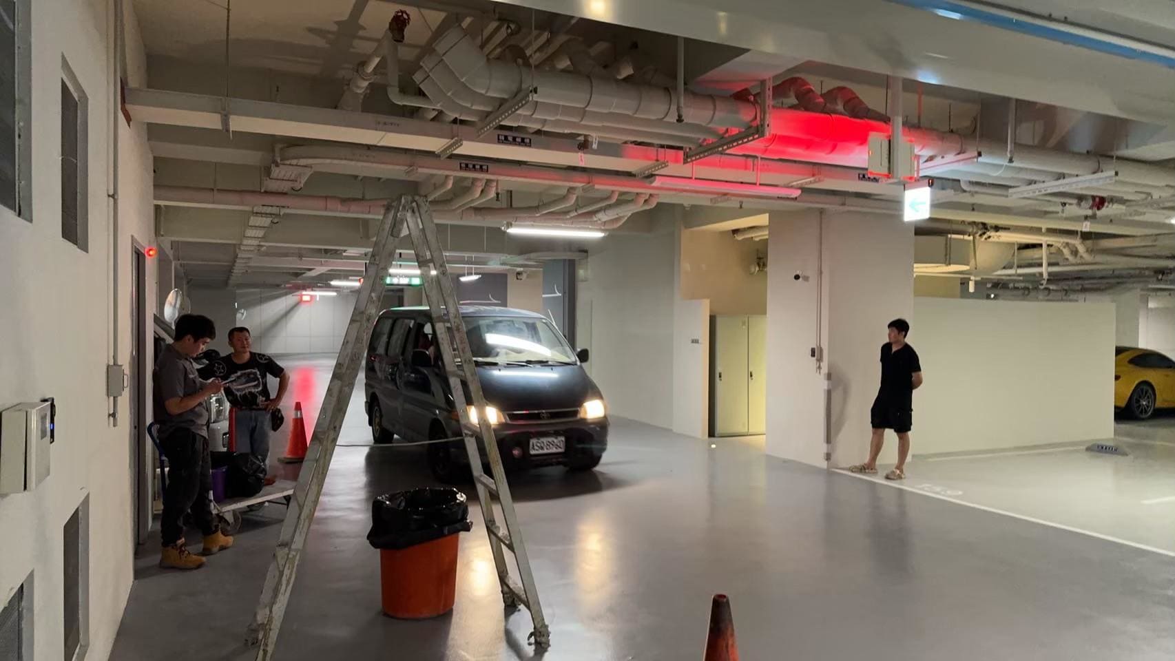 台中停車場排水幹管高壓清洗施工過程